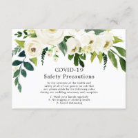 Weiße Blume Elegante Hochzeit COVID-19 Sicherheit