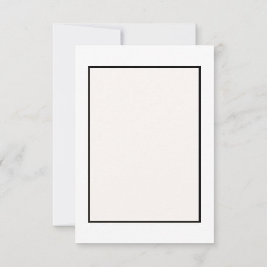 Weiße Blume Flat Dankeschön Karte (Rückseite)