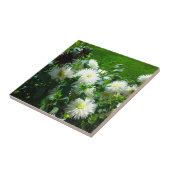 Weiße Blume Fliese (Seite)