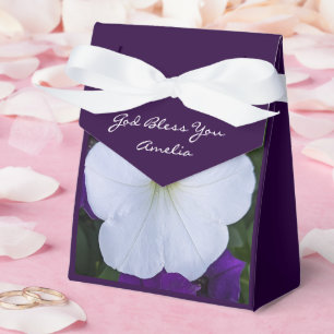 Weiße Blume Foto Schönheit für Ashes Bible Verse Geschenkschachtel
