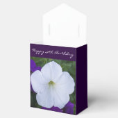 Weiße Blume Foto Schönheit für Ashes Bible Verse Geschenkschachtel (Geöffnet)