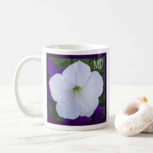 Weiße Blume Foto Schönheit für Ashes Bible Verse Kaffeetasse