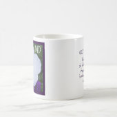 Weiße Blume Foto Schönheit für Ashes Bible Verse Kaffeetasse (Mittel)