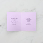 Weiße Blume Foto Schönheit für Ashes Bible Verse Karte (Innenseite)