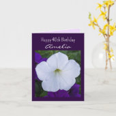 Weiße Blume Foto Schönheit für Ashes Bible Verse Karte (Gelbe Blume)