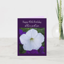 Weiße Blume Foto Schönheit für Ashes Bible Verse Karte