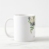 Weiße Blume Frauen 80. Geburtstagsgeschenk Kaffeetasse (Links)