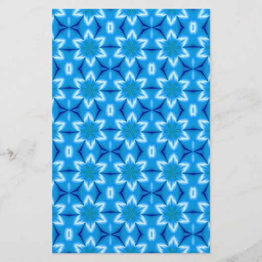 Weiße Blume, gefroren Briefpapier (Vorderseite)