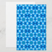 Weiße Blume, gefroren Briefpapier (Vorne/Hinten)