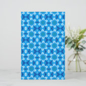 Weiße Blume, gefroren Briefpapier (Stehend Vorderseite)