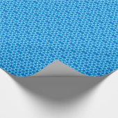 Weiße Blume, gefroren Geschenkpapier (Ecke)