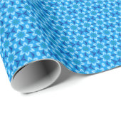 Weiße Blume, gefroren Geschenkpapier (Rolleneckpunkt)