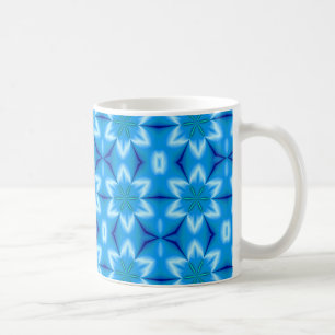 Weiße Blume, gefroren Kaffeetasse