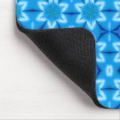 Weiße Blume, gefroren Mousepad (Ecke)