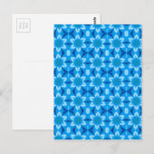 Weiße Blume, gefroren Postkarte (Vorne/Hinten)