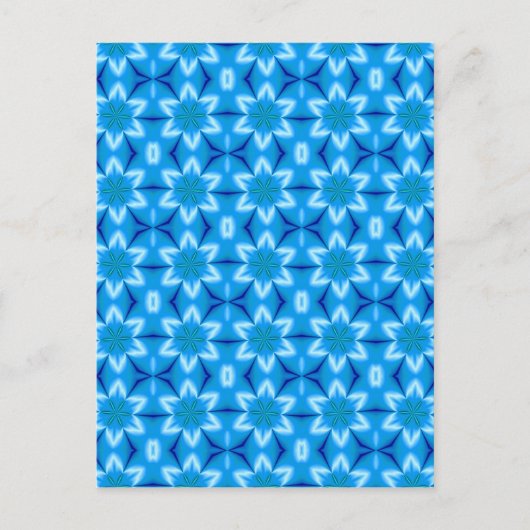 Weiße Blume, gefroren Postkarte (Vorderseite)