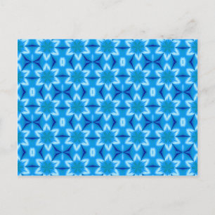 Weiße Blume, gefroren Postkarte