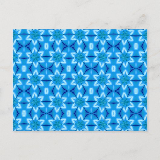 Weiße Blume, gefroren Postkarte (Vorderseite)