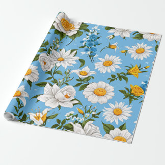 Weiße Blume Geschenkpapier