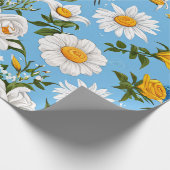 Weiße Blume Geschenkpapier (Ecke)