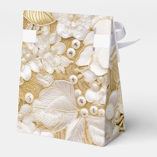 Weiße Blume Geschenkschachtel (Rückseite)