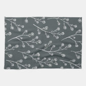 Weiße Blume Geschirrtuch (Horizontal)