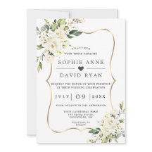 Weiße Blume Gold in einer Hochzeit