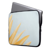 WEISSE BLUME GRAFIKWALLPAPIER LAPTOPSCHUTZHÜLLE (Vorderseite Links)