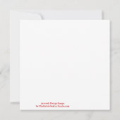 Weiße Blume Grüne Blätter auf Weiße Kunst Karte (Rückseite)