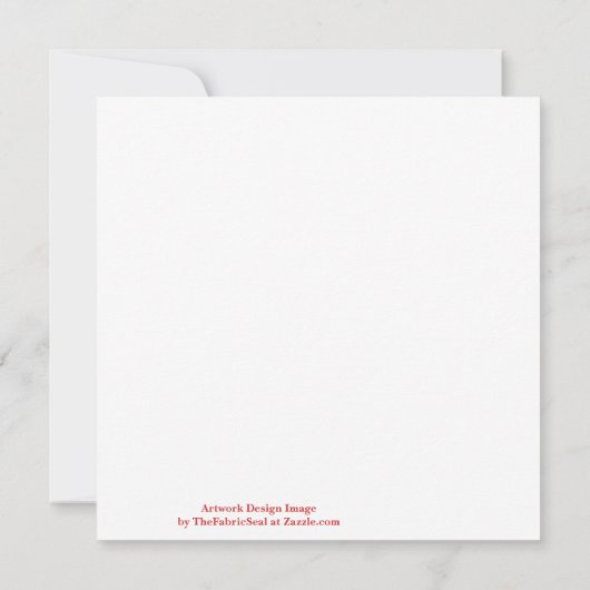 Weiße Blume Grüne Blätter auf Weiße Kunst Karte (Rückseite)