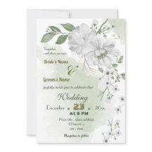 Weiße Blume Grüne Blätter Hochzeit