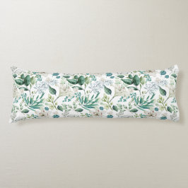 Weiße Blume Grüne Eukalyptus Elegant Seitenschläferkissen