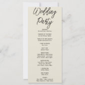 Weiße Blume Grünpflanzen Ash White Wedding Program (Rückseite)