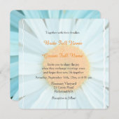 Weiße Blume Hochzeitseinladungen. Einladung (Vorne/Hinten)