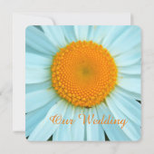 Weiße Blume Hochzeitseinladungen. Einladung (Rückseite)