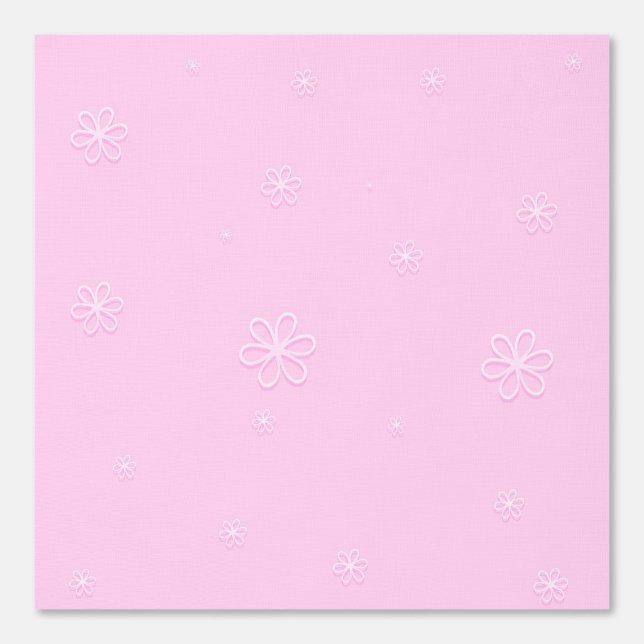 Weiße Blume im rosa Hintergrund Tapete (Vorderseite)