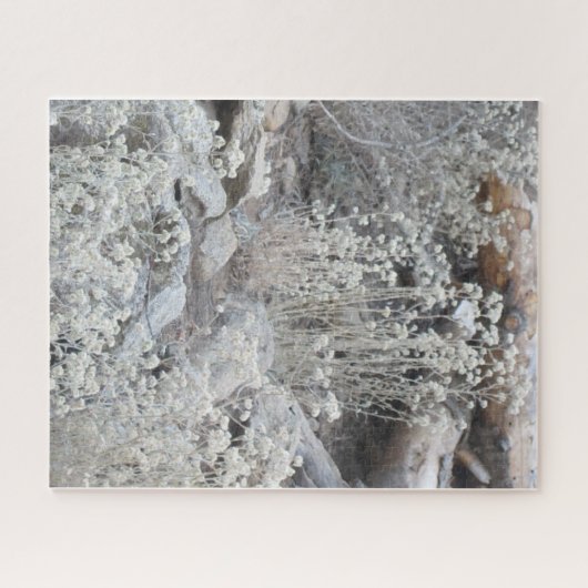 Weiße Blume im Wald Puzzle (Horizontal)