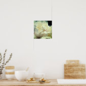 Weiße Blume in Blüte Nah Poster (Küche)