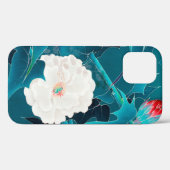 Weiße Blume, japanisches Design Case-Mate iPhone Hülle (Rückseite (Horizontal))