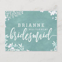 Weiße Blume, jede Farbe wird meine Bridesmaid sein