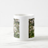 Weiße Blume Kaffeetasse (Mittel)