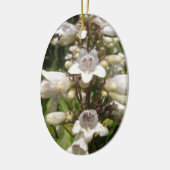 Weiße Blume Keramikornament (Links)