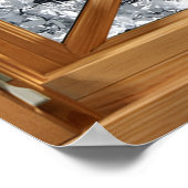 Weiße Blume (Kirschblossom) Imitate, Fake, Fenster Poster (Ecke)