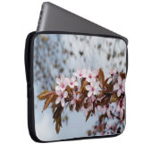 Weiße Blume Kirsche im Frühjahrsgarten Laptopschutzhülle (Vorne Rechts)