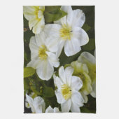 Weiße Blume Küchentuch (Vertikal)