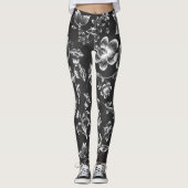 Weiße Blume Leggings (Vorderseite)