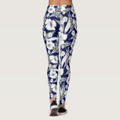 Weiße Blume Leggings (Rückseite)