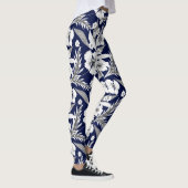 Weiße Blume Leggings (Rechts)