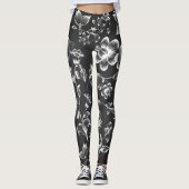 Weiße Blume Leggings
