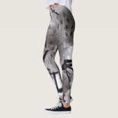 Weiße Blume Leggings (Links)
